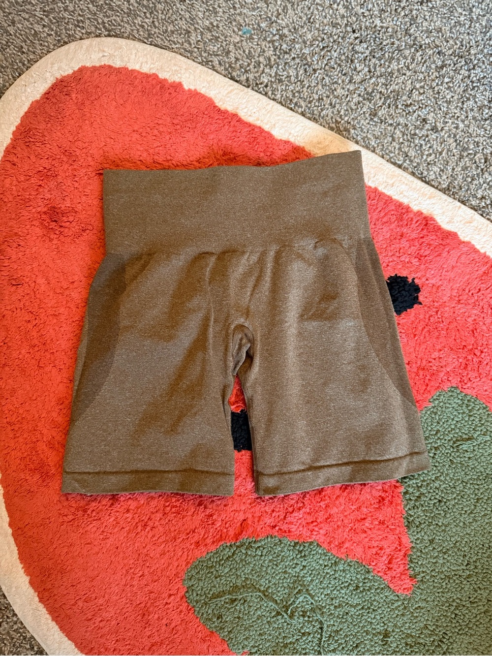 NVGTN High-Rise Brown Athletic Bike Shorts